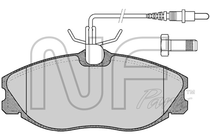 NF PARTS Комплект тормозных колодок, дисковый тормоз NF0018221